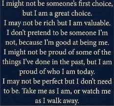 I Am Me Take It Or Leave It Inspirational Quotes Strong Quotes Life Quotes