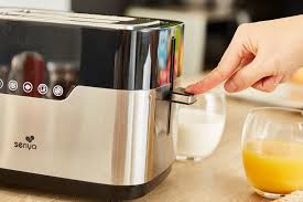 Grille Pain Tactile 2 Larges Fentes En Inox Smart Toaster Senya