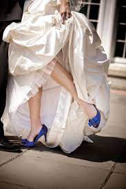 Blue Shoes Under Wedding Dress Edmonton Wedding Something Blue Blue Wedding Shoes