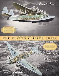 Sold Price Old 1930s Pan Am Flying Clipper Travel Poster 2 Sided April 6 0115 1 00 Pm Pdt Vintage Airline Ads Vintage Airline Posters Aviation Posters