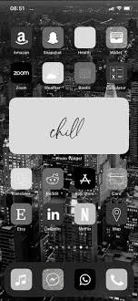 Ios 14 App Icons Trendy Black White Grey Minimalist Etsy App Icon Homescreen Iphone Iphone App Design