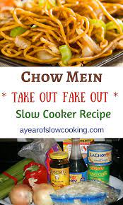 Crockpot Chow Mein Recipe Chow Mein Recipe Cooking Recipes Recipes
