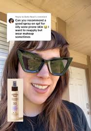 Spray Sunscreen for Oily Acne Prone Skin