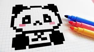 Shoppe deine lieblingstrends von art online im shop. Handmade Pixel Art How To Draw Kawaii Panda Pixelart Youtube