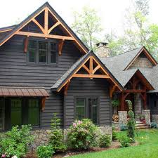 Whether your blue siding is as dark as evening or light as mist, you cannot go wrong with white trim to match. Dark Wood Siding Houzz