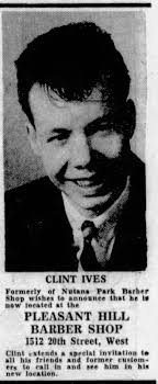 Pleasant Hill Barber Shop in 1964