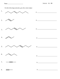 Simple handout on how to name hydrocarbons with examples for students to name with a guide to help them. Naming Hydrocarbons Alkenes And Alkynes By Science Emporium Tpt
