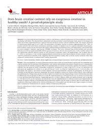 Artur albeiro garcía rincón (born 26 january 1984 in san juan de colón, táchira) is a venezuelan racing cyclist. Pdf Does Brain Creatine Content Rely On Exogenous Creatine In Healthy Youth A Proof Of Principle Study