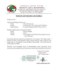 Proses simpan pinjam pada koperasi darma karya. Surat Keterangan Kerja Bu Atika Pdf