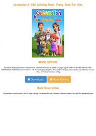 After instant download of the cocomelon coloring pages, you can print at home, any local or online print shop. Pdf Epub Cocomelon Abc Coloring Book Funny Book For Kids For Any Device