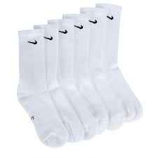 Nike Kids 6 Pack Youth Medium Cushioned Crew Socks White White Nike Socks Nike Socks Outfit Nike Socks