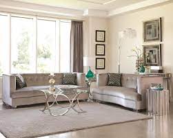 Caldwell Silver Sofa 505881 701918 500156 Coaster Furniture Fabric Sofas In 2021 Living Room Sets Furniture Loveseat Living Room Silver Living Room