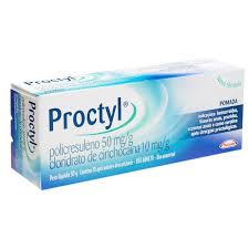 Proctyl 50mg G 10mg G Caixa Com 1 Bisnaga Com 30g De Pomada De Uso Retal 10 Aplicadores