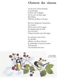 Chanson Des Oiseaux Victor Hugo Victor Hugo Poeme Poesie Francaise Victor Hugo