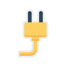 Electric plug, audio plug, jack plug usb and outlet clip arts set vector digital file svg, eps, dxf, ai, png, jpg. Electric Icon Of Flat Style Available In Svg Png Eps Ai Icon Fonts