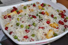 Very Simple And Tasty Peas Paneer Pulav Food Indian Food Recipes Vegetarian Recipes