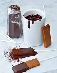 Caramel Lollipops With Chocolate Sauce Lollipop Recipe Desserts Sweet Recipes