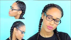 If you know how to french braid your own hair, you are already familiar with the key principle of dutch braiding: How To Two Dutch Braids On Natural Hair Step By Step Youtube