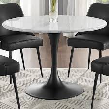 Black And White Round Dining Set Crystal City Colfax Round Dining Table In Black And White Table Only Nebraska Furniture Mar Dining Table White Round Dining Table White Dining Table Modern