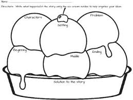 Scoop Up A Delicious Story Freebie Writing Graphic Organizers Creative Graphic Organizer Graphic Organizers
