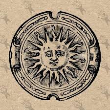 Vintage Image Sun Alchemical Occult Symbol Retro Drawing Picture Instant Download Printable Clipart Pictures To Draw Occult Symbols Occult