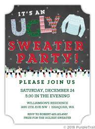 Maybe you would like to learn more about one of these? Chalkboard And Lights Ugly Sweater Party Invitation Ugly Christmas Sweater Party Invitations