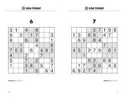 These printable sudoku puzzles are four different levels of difficulty. Usa Today Sudoku Super Challenge 2 Book By Usa Today Official Publisher Page Simon Schuster