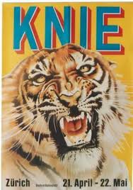 Original Vintage Poster Swiss Circus Knie Tiger Show 77 Vintage Posters Big Cat Tattoo Vintage Circus