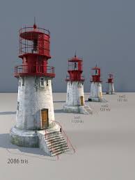 3d Lighthouse Low Poly With Lods And Pbr Textures Lighthouse Pbr Low Poly 3d Models