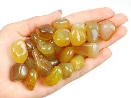 Yellow Agate Tumbled Stone Agate Tumbled Stones Healing Etsy In 2020 Agate Crystal Tumbled Stones Crystals
