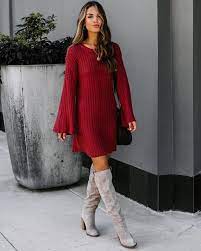 Run Like The Wind Sweater Dress Brick Winter Dress Outfits Christmas Outfits Women Sweater Dress