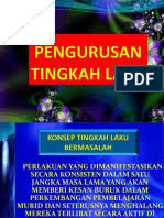 Dalam mengendalikan tingkah laku pelajarnya. Pengurusan Tingkah Laku