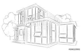 Download The Royalty Free Photo Architecture Sketch Drawing House From Moon To Art Creation Architecture Sketch Royalty Free Photos Perspective Drawing Architecture