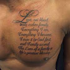 101 Best Family Tattoos For Men Meaningful Designs Ideas 2021 Guide Meaningful Tattoos For Family Chest Tattoo Quotes Family Quotes Tattoos