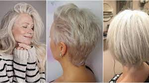 Au fil du temps, la couleur des cheveux change. 20 Idees De Coupes Et Coiffures Pour Cheveux Blancs Femme Actuelle Le Mag