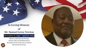 Celebration of life services for Mr. Samuel Leroy Newton