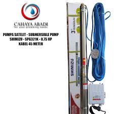 Daftar harga pompa air 2019 terlaris di bhinneka. Pompa Submersible Shimizu Spg321k 0 75 Hp Kabel 45m Submersible Pump Shopee Indonesia