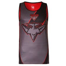 This logo uploaded 28 aug. Essendon Bombers Afl Youth Training Singlet