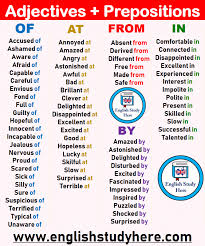 Adjectives Prepositions List Of At From In Apprendreanglais Apprendreanglaisenfant Teaching English Grammar Learn English Vocabulary Learn English Words
