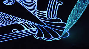 Выберите из миллионов фотографий hand drawn vector graphic textured artistic bar menu ink collection set sketch illustrations frozen water on the glass. Artist Creates A Mesmerizing Glow In The Dark Drawing Using A Glass Pen And Uv Ink