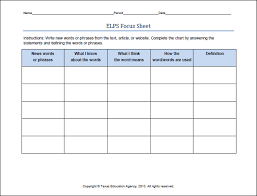 Elps Focus Sheet