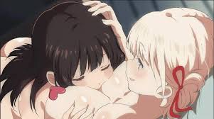 Takina Lying On Chistatos Breasts [Nipple Cover][Or2]