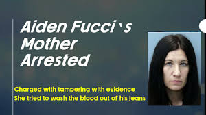 I do find that there is probable cause to believe the. Aiden Fucci S Mother Arrested For Tampering With Evidence She Washes His Bloody Jeans Youtube