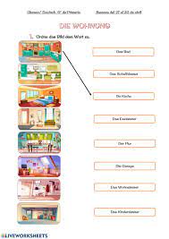 Easydeutsch deutsche vokabeln lernen serie 1: Die Wohnung 1 Worksheet