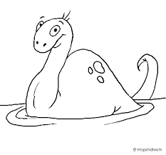 The head of the loch ness monster discovery project. Loch Ness Monster S Girlfriend Coloring Page Coloringcrew Com