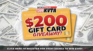 Maybe you would like to learn more about one of these? 200 Gift Card Giveaway News Talk 1590 Kvta