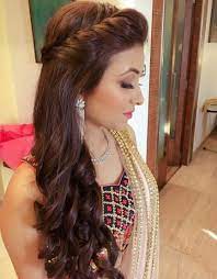 If you're one for easy wedding hairstyles, try the simple but cute, messy bun. 97 Hair Style Ideas Long Hair Styles Hair Styles Indian Wedding Hairstyles