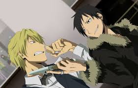 Izaya orihara is a character from the anime durarara!!. Wallpaper Anger Cigarette Knife Durarara Durarara Shizuo Heiwajima Of Izaya Orihara Images For Desktop Section Syonen Download