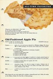 Soft Water Old Fashioned Apple Pie Vintage Recipes Retro Recipes
