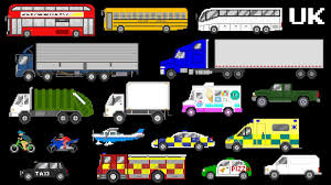 Vehicles Uk Version Street Vehicles Lorries Trucks Buses More The Kids Picture Show Youtube
